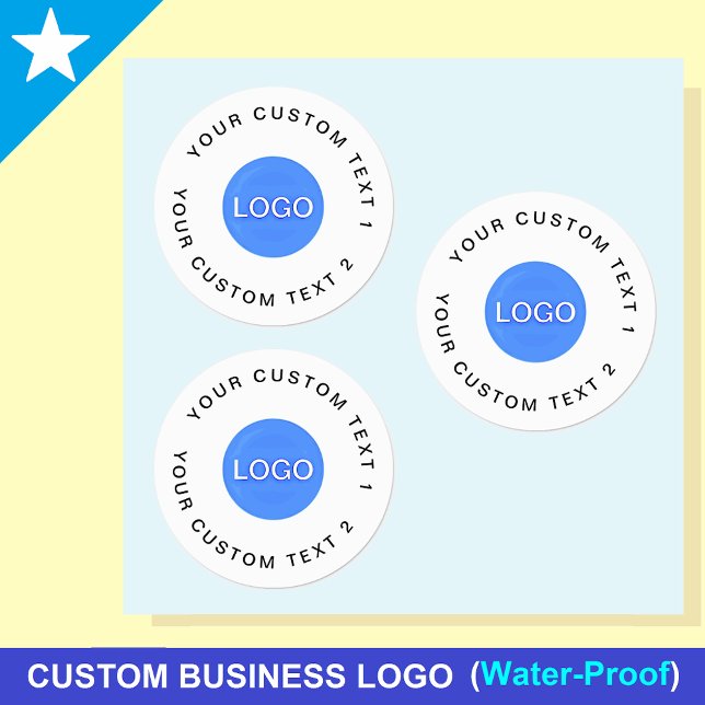 30 Stickers imperméables avec votre logo d'entrepr (Bulk 30 Waterproof Stickers )