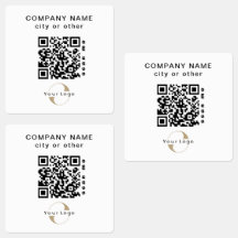 30 Stickers imperméables Entreprise Code QR Ordina