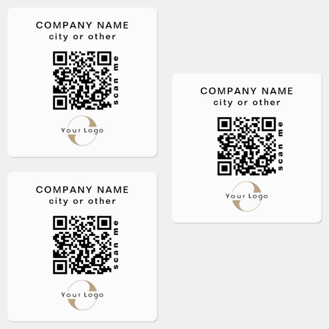 30 Stickers imperméables Entreprise Code QR Ordina (Groupe)