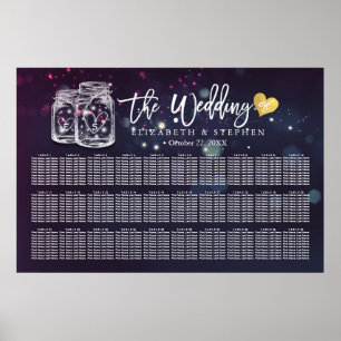 30+ Tables Mariage Tableau de siège Mason Jar Lumi