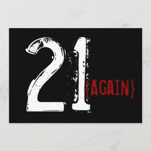 30e anniversaire - 21 de nouveau - Invitation d'an