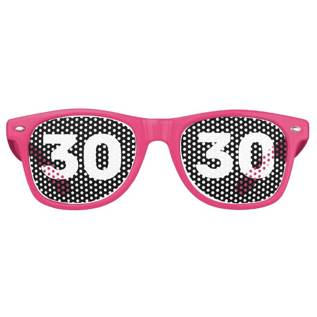 30E ANNIVERSAIRE 30 LUNETTES DE SOLEIL DE FÊTE ros (Devant)