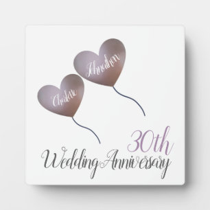 30e anniversaire de mariage perle cadeau Plaque
