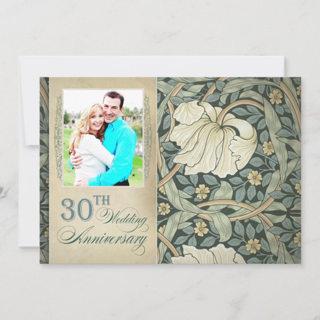 30e anniversaire du mariage invitations photo (Devant)