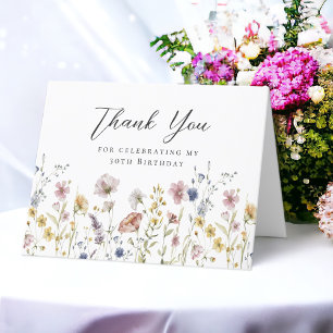 30e anniversaire Fleur sauvage Floral Merci