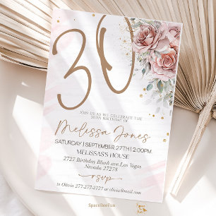 30e anniversaire Invitation Brunch Invitation