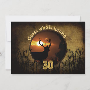 30E ANNIVERSAIRE INVITATION - coucher du soleil, c