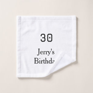 30e anniversaire lettre gras nom date simple minim