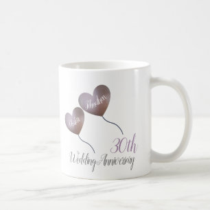 30e anniversaire mariage perle cadeau café tasse