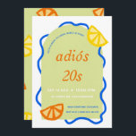 30e anniversaire Mexican Adios 20s Invitation de f<br><div class="desc">Vous avez trente ans,  votre mal du dos...  il est peut-être temps de dire "ADIÓS 20 !" Éviter la moyenne de la fiesta joe-knoe ? On vous a eu ! Audacieux et lumineux,  cet invitation se fera un plaisir de répondre à la marque d'un uptempo 30th !</div>