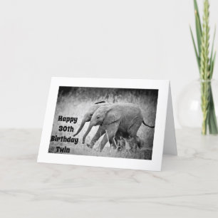 **30e ANNIVERSAIRE** SOUHAITEZ MA ***TWIN*** Carte