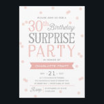 30e Confetti Surprise Party Invitation | Anniversa<br><div class="desc">Cette invitation chic et élégante au 30e anniversaire de la Surprise Party présente un élégant thème confetti avec une typographie moderne. Pour une invitation encore plus mémorable, sélectionnez une forme découpée, du papier texturé ou un papier double épais. Pour une année d'anniversaire customisée, s'il vous plaît envoyez-nous un message et...</div>