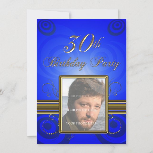 30e fête d'anniversaire Invitation (Devant)
