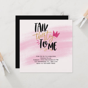 30e Invitation d'anniversaire, Parlez trente à moi
