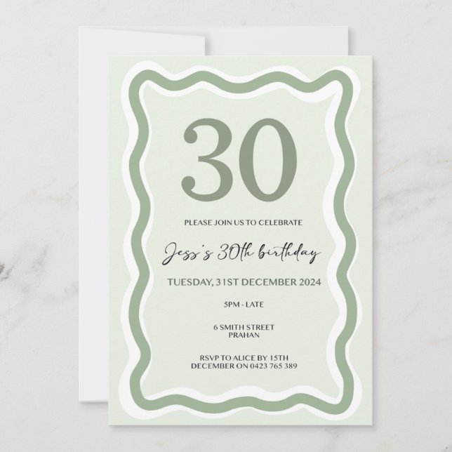 30e Invitation de la frontière vague (Devant)