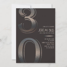 30e Invitation minimaliste