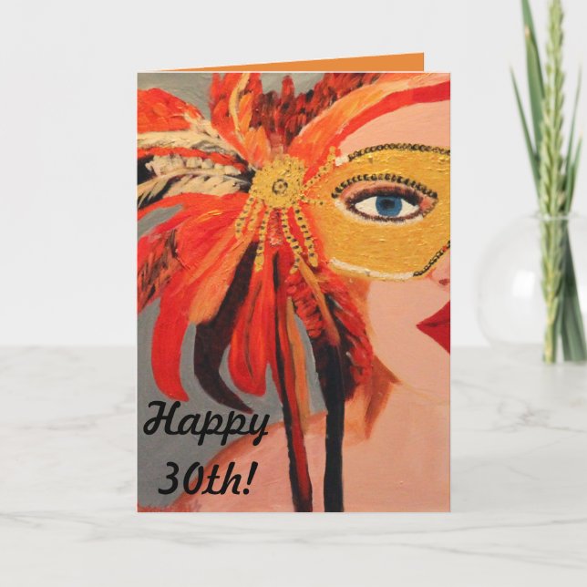 30ème carte d'anniversaire de Madame impertinente (Devant)