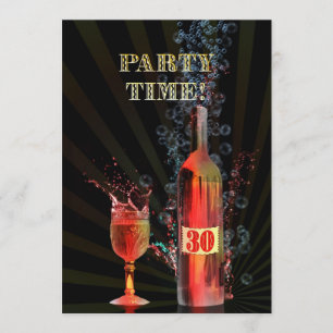 30ème invitation de fête d'anniversaire