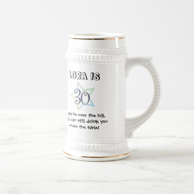 30ème Tasse d'anniversaire customisée (Droite)