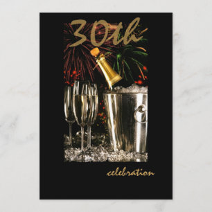 30èmes invitations personnalisées de fête