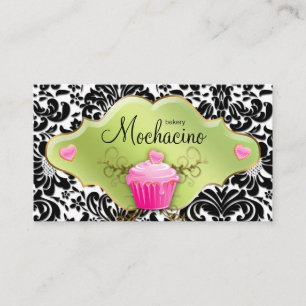311 Boulangerie Carte de visite Cupcake Gold Swirl