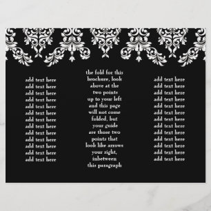 311 Brochure noire Dashing Damask