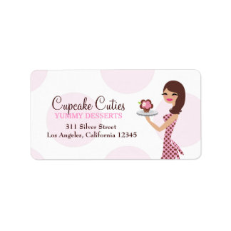 311 Carlie le Étiquette de adresse Cupcake Cutie