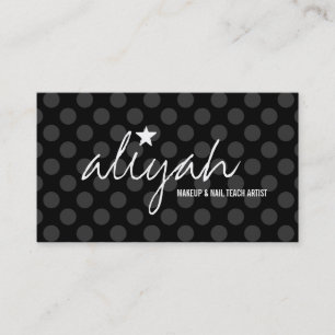 311 Carte de rendez-vous Pois Black Star