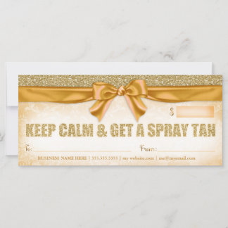 311 Certificat-cadeau de tan Spray