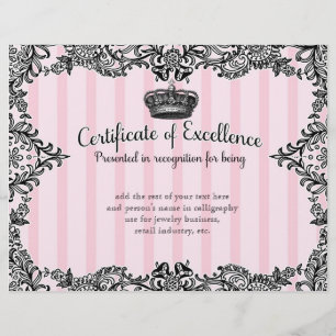 311 Certificat de courtage en style Boutique Vinta