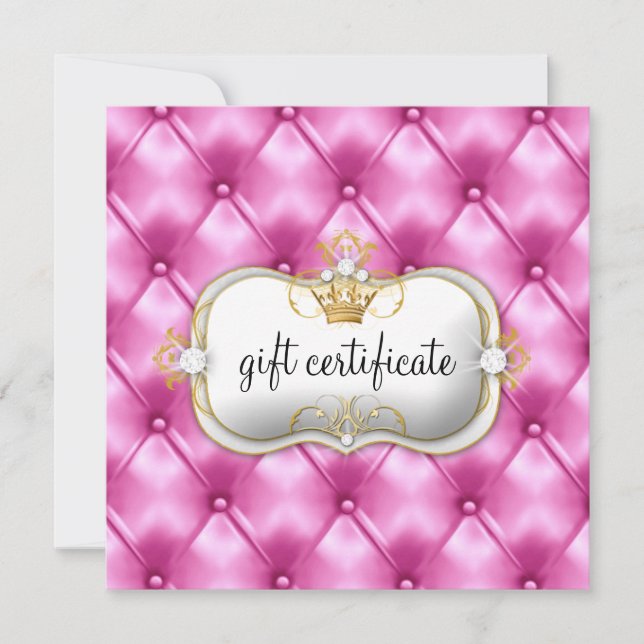 311 Ciao Bella Pink Tuft Certificat cadeau (Devant)