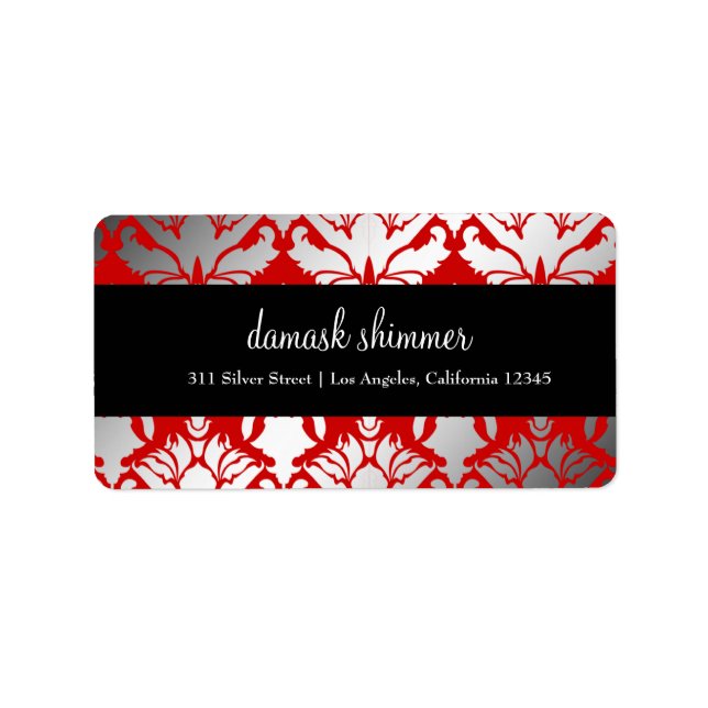 311-Damask Shimmer Étiquette rouge (Devant)