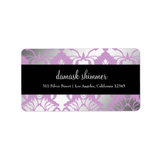 311-Damask Shimmer violet Étiquette