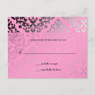 311 Dazzling Damask Flamant rose rose RSVP