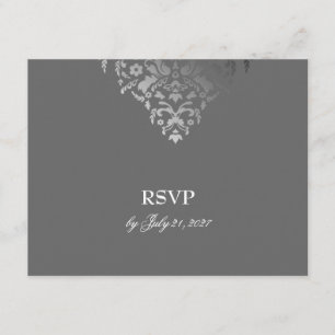 311-Dazzling Damask Grey Storm RSVP