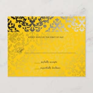 311-Dazzling Damask Jaune Veste RSVP
