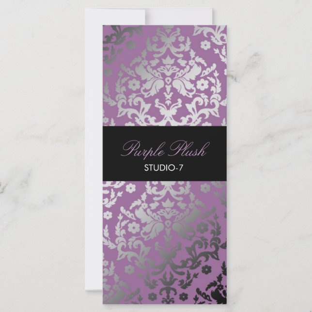 311 Dazzling Damask Purple Plush (Devant)