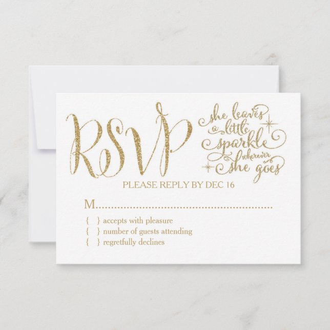 311 Elle feuille un peu Sparkle RSVP (Devant)