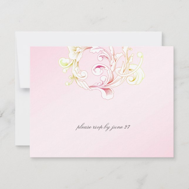 311-Feuillage Vif Rose Flamme RSVP (Devant)
