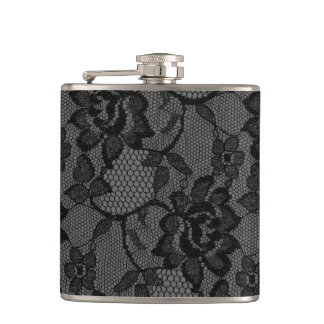 311 flacon Girly de dentelle noire et grise