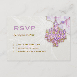 311 Glitzy Purple Chandelier Metallic RSVP