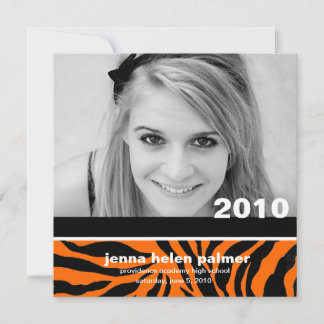 311-Graduation invitation du faire-part |Tiger