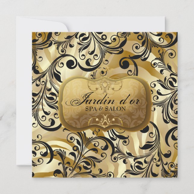 311-Jardin d'or avec certificat cadeau Zebra (Devant)