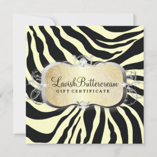 311 Lavish Buttercream Zebra Certificat cadeau