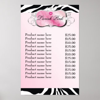 311 Lavish Pink Kisses Sassy Sweets Poster