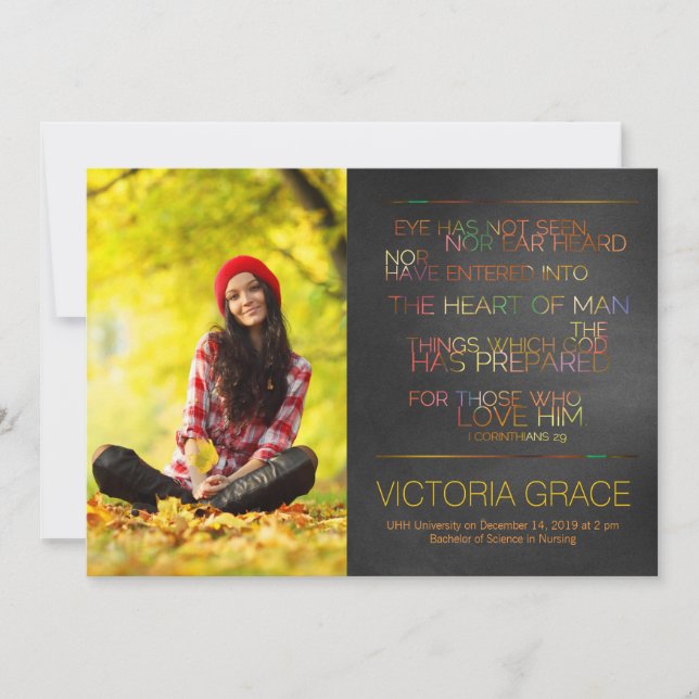 311 L'Oeil N'A Pas Vu La Faire-part De Graduation (Devant)