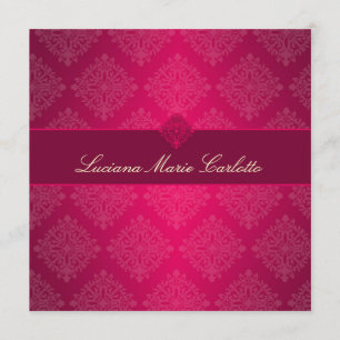311 Luciana Rose Chaud Fondu Damask Invitation