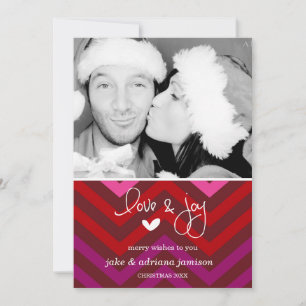 311 Merry Chevron Carte photo de vacances