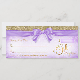 311 Purple Faux Parties scintillant Certificat cad