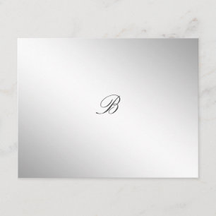 311-Silver Divine Suggérer carte RSVP